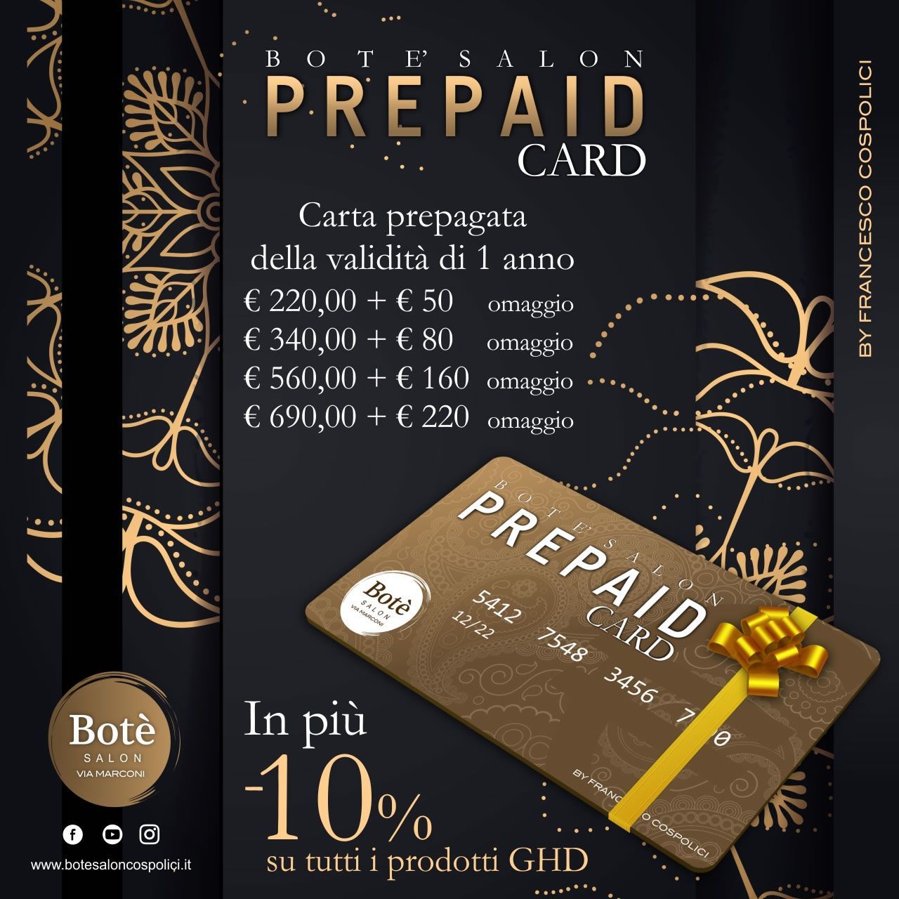 Visualizza l'iniziativa Bote Salon Prepaid Card